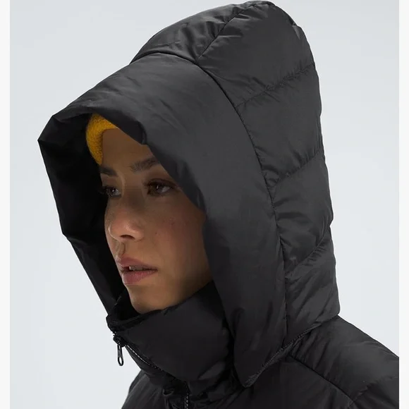 NEW The North Face Down Feather Metropolis Parka - Black - 1X Slim Fit - Picture 4 of 13